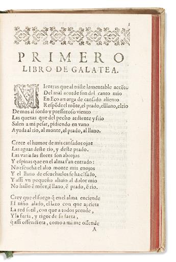 Cervantes, Miguel de (1547-1616) Galatea Divida en Seys Libros.